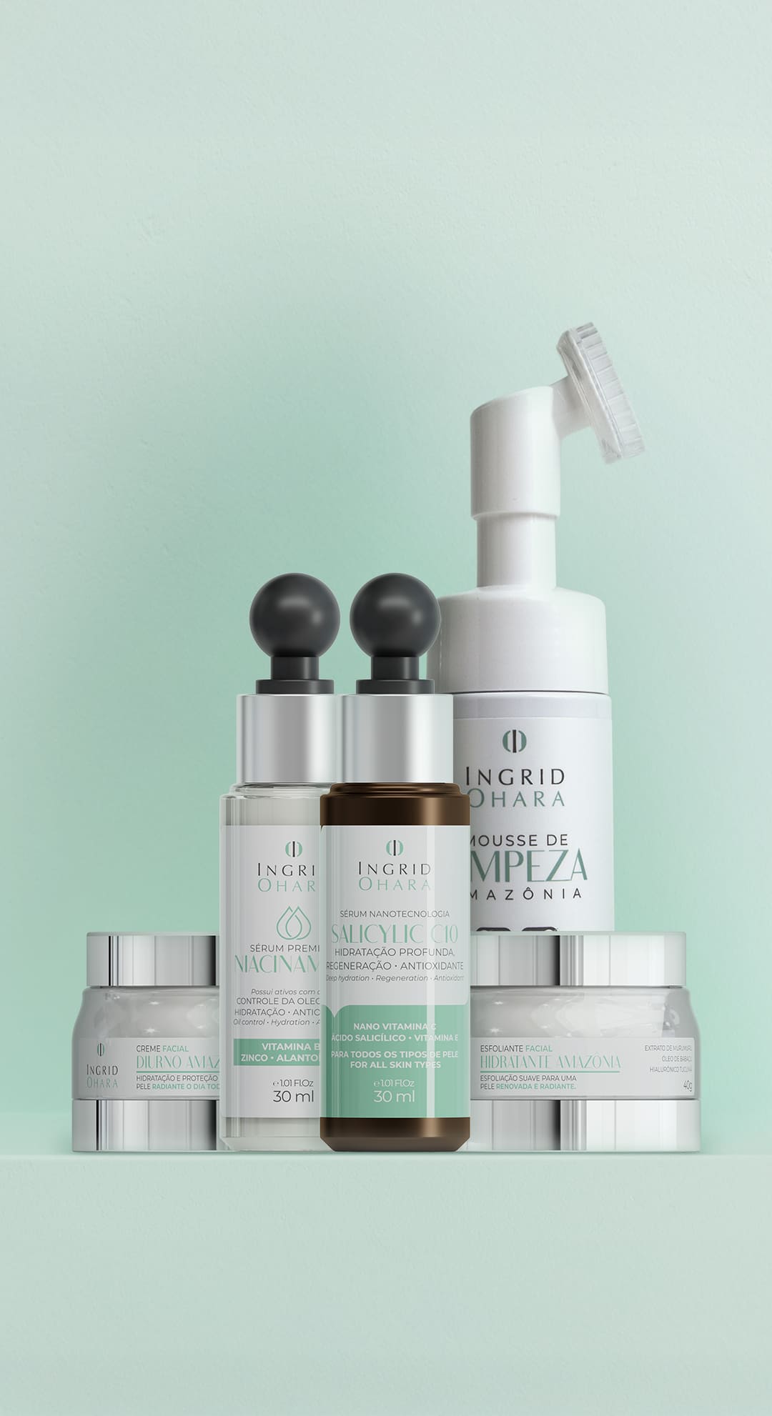 Kit Amazônia Radiante Diurno - Clareamento, Preservação da Juventude e Pele Uniforme com o Poder da Natureza