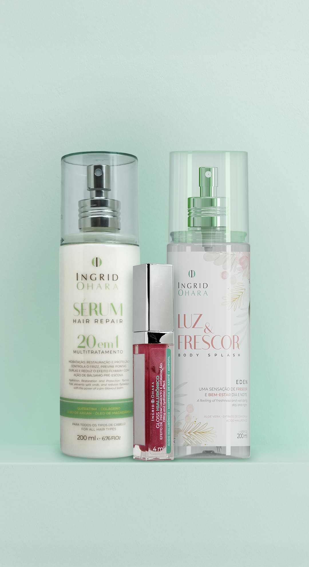 Kit Ritual de Impacto - Perfume, Brilho e Cabelos Renovados com Tecnologia e Sensualidade