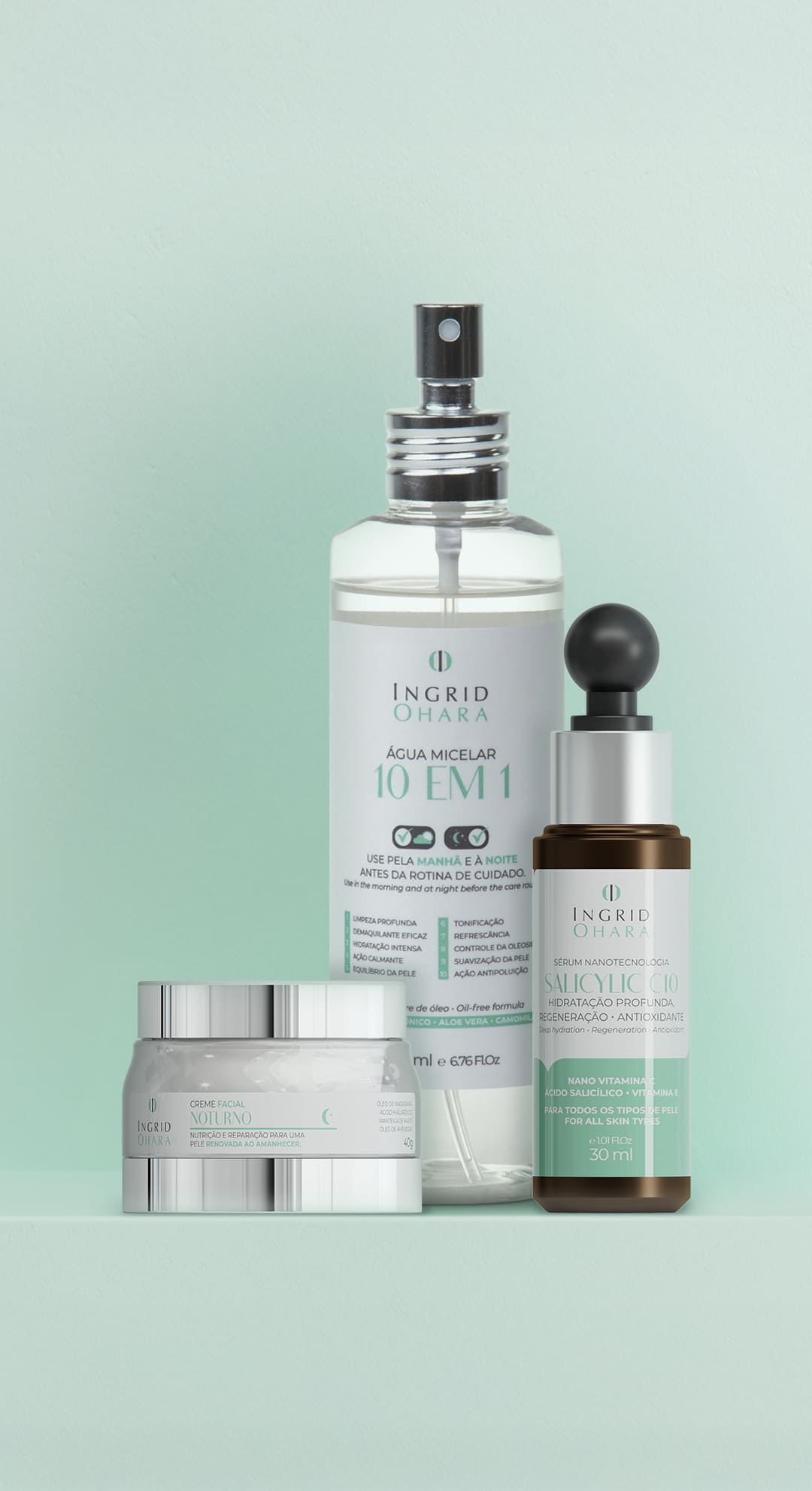 Kit Luminescência Vitamina C - Hidratação Noturna, Renovação Celular e Defesa Anti-Idade