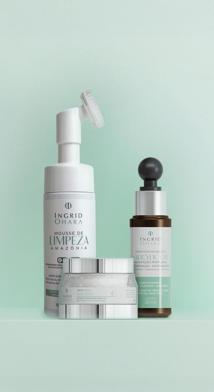 Kit Luminescência Vitamina C - Hidratação Noturna, Renovação Celular e Defesa Anti-Idade