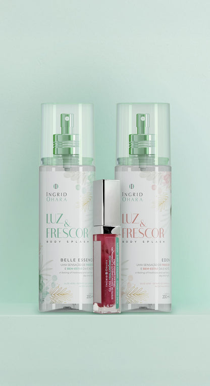 Kit Essência Radiante - Frescor, Hidratação e Lábios Irresistíveis