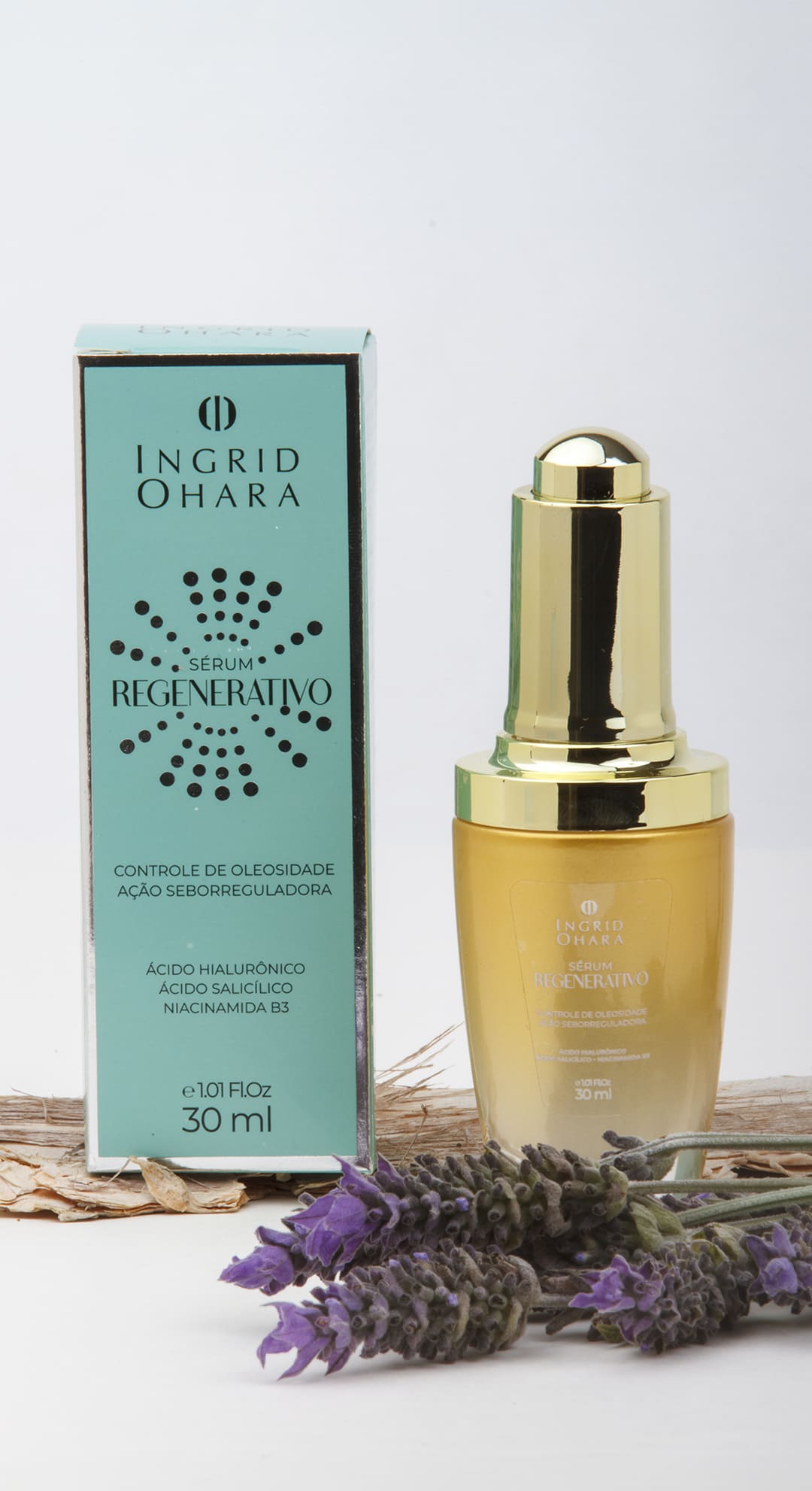 Sérum Facial Regenerativo Premium Ácido Hialuronico e Antiacne